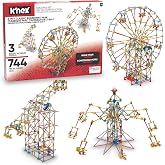 K'NEX - 3-in-1 Classic Amusement Park Building Set - 744 Pieces, Motorized, Kid Construction Set&sbquo; Ages 9+