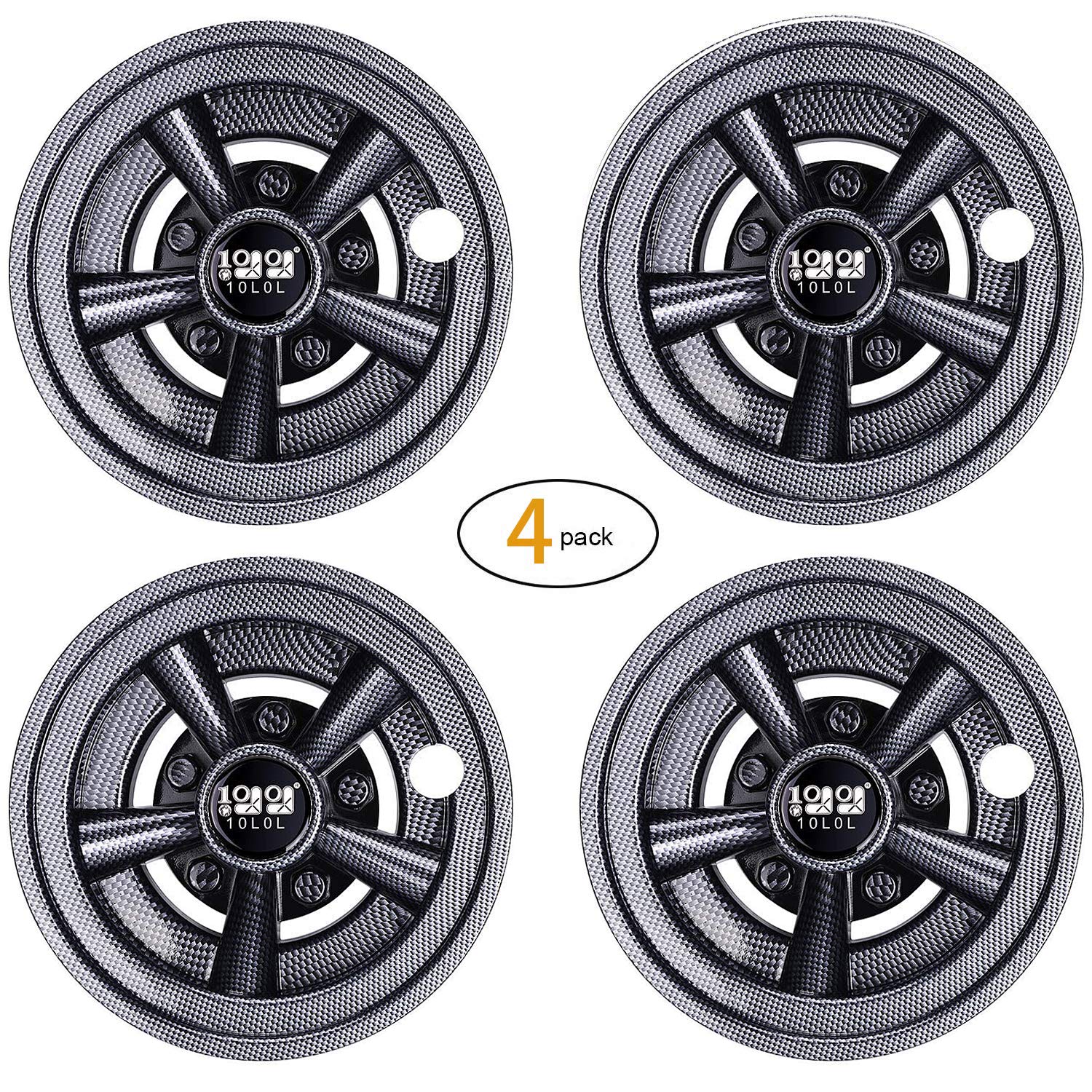 10L0L Golf Cart Wheel Covers Hub Caps for Yamaha/Club CAR/EZ-GO Par Car 8
