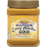 Rani Curry Powder Mild (10-Spice Authentic Indian Blend) 1lb (454g) PET Jar ~ All Natural | Salt-Free | NO Chili or Peppers | Vegan | No Colors | Gluten Friendly | NON-GMO | Kosher | Indian Origin