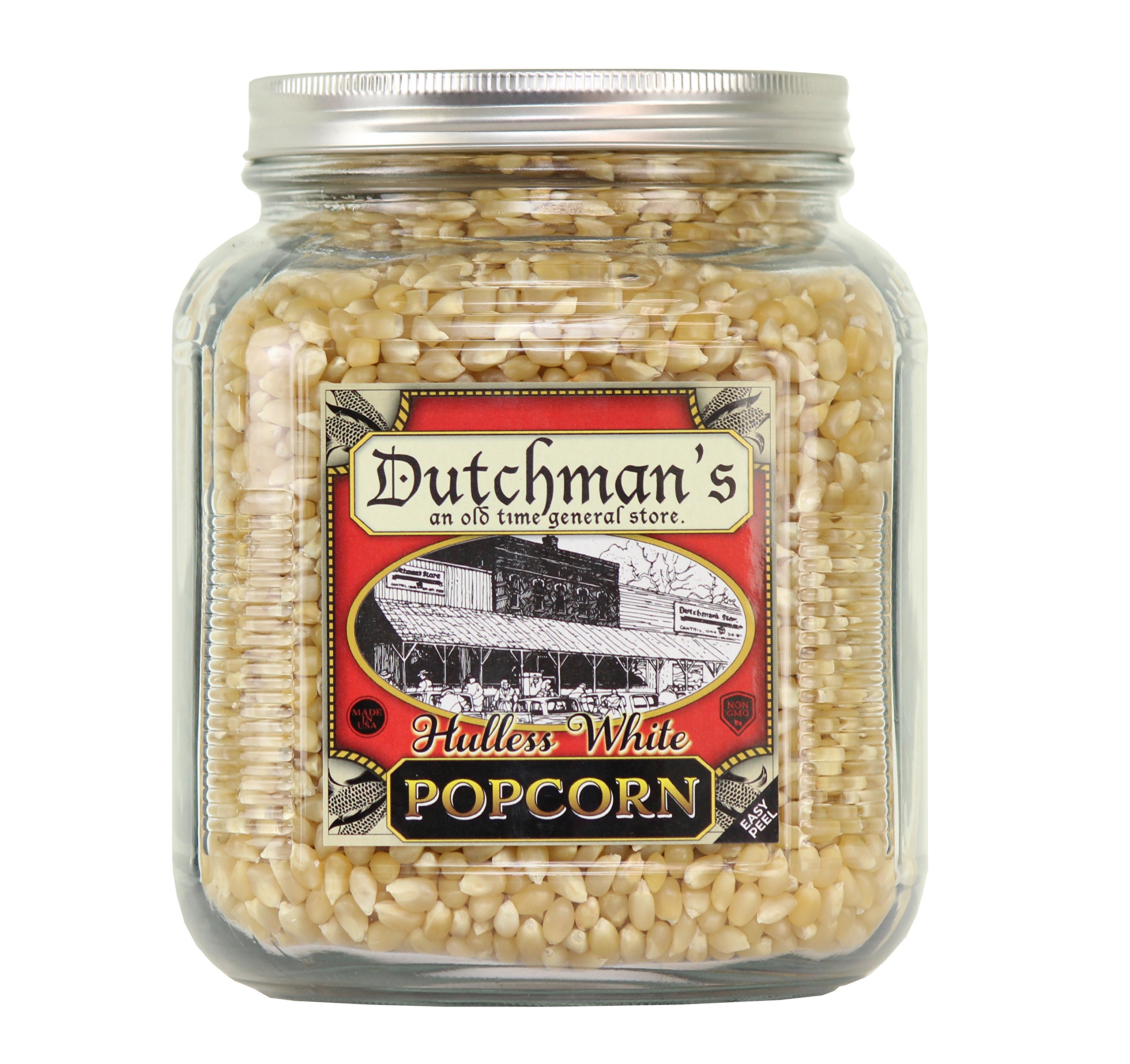 Dutchman's Hulless Popcorn Kernels in Half Gallon