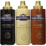 Ghirardelli Squeeze Bottles - Caramel, Chocolate & White Chocolate - Set of 3
