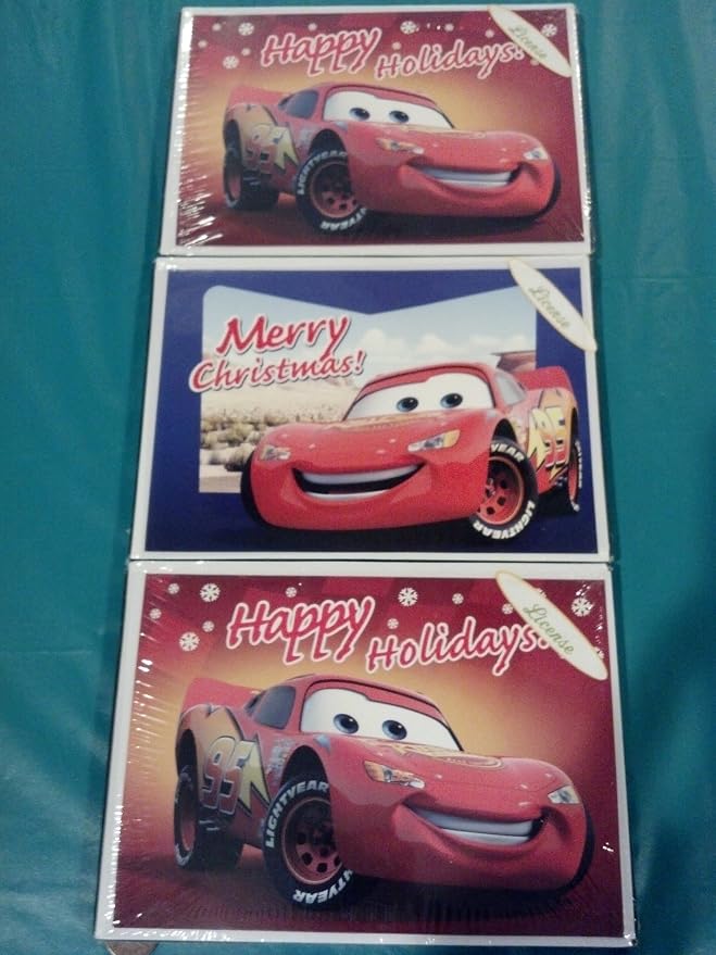 Disney's CARS Christmas Cards: 30 Cards (Lightning McQueen): Amazon.ca ...