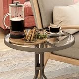Home Supplies 600mm Tempered Glass Round Table Top Clear 60 cm Edge Polished view 4