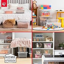 IRIS USA 20-Pack Storage Bins with Lids, 6