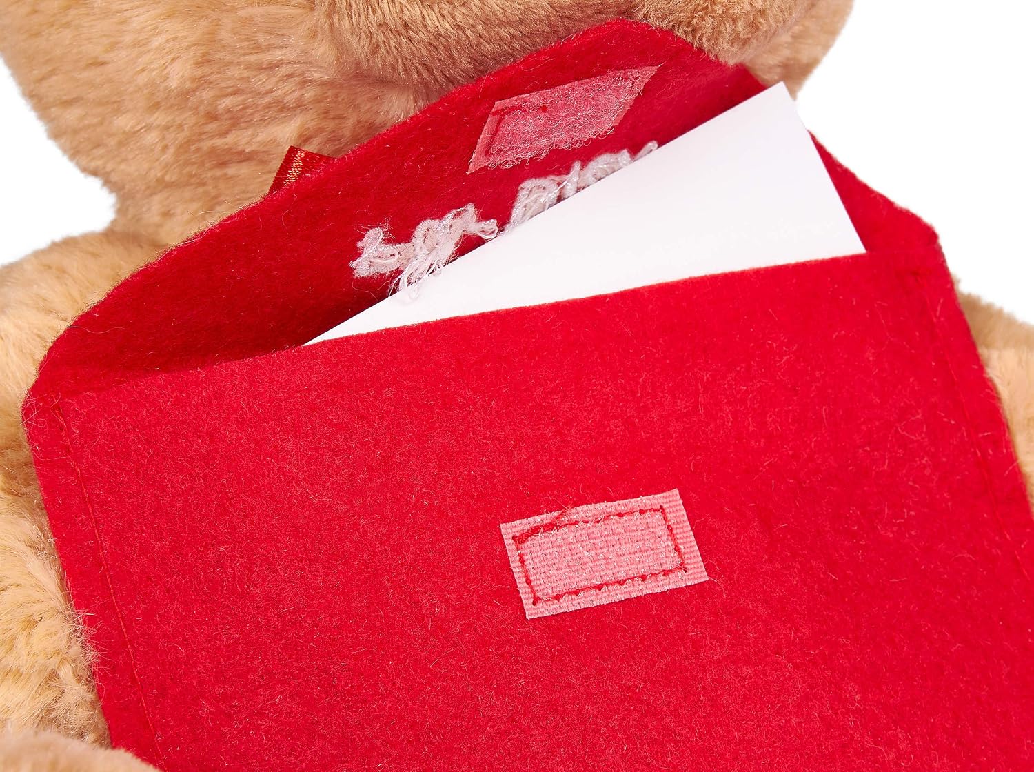 BRUBAKER Teddy Plush Bear with Red Envelope - For You - 10 Inches (25 cm) - Cuddly Toy - Brown - Light Brown - Image 4