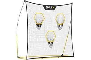 SKLZ Quickster Portable Football Training Net for Quarterback Passing Accuracy (7x7 Feet)