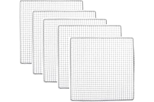 5 Stainless Steel Trays Compatible With Excalibur Dehydrator Replacement UPGRADE Food Shelf Mesh Screen by Bright Kitchen (5 