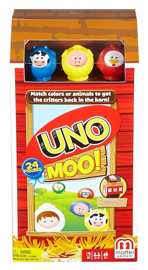 Mattel Uno Moo Card Game
