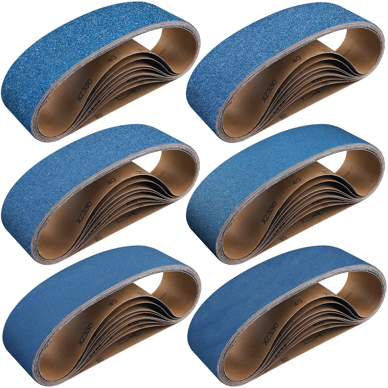 Photo 1 of Shineboc 10-Piece 4 x 36 Inch Zirconia Sanding Belts 40-400 Grit, Heavy Duty Long-lasting Sanding Bands for Belt Sander, Rust Paint Removal, Wood Metal Grinding and Finishing