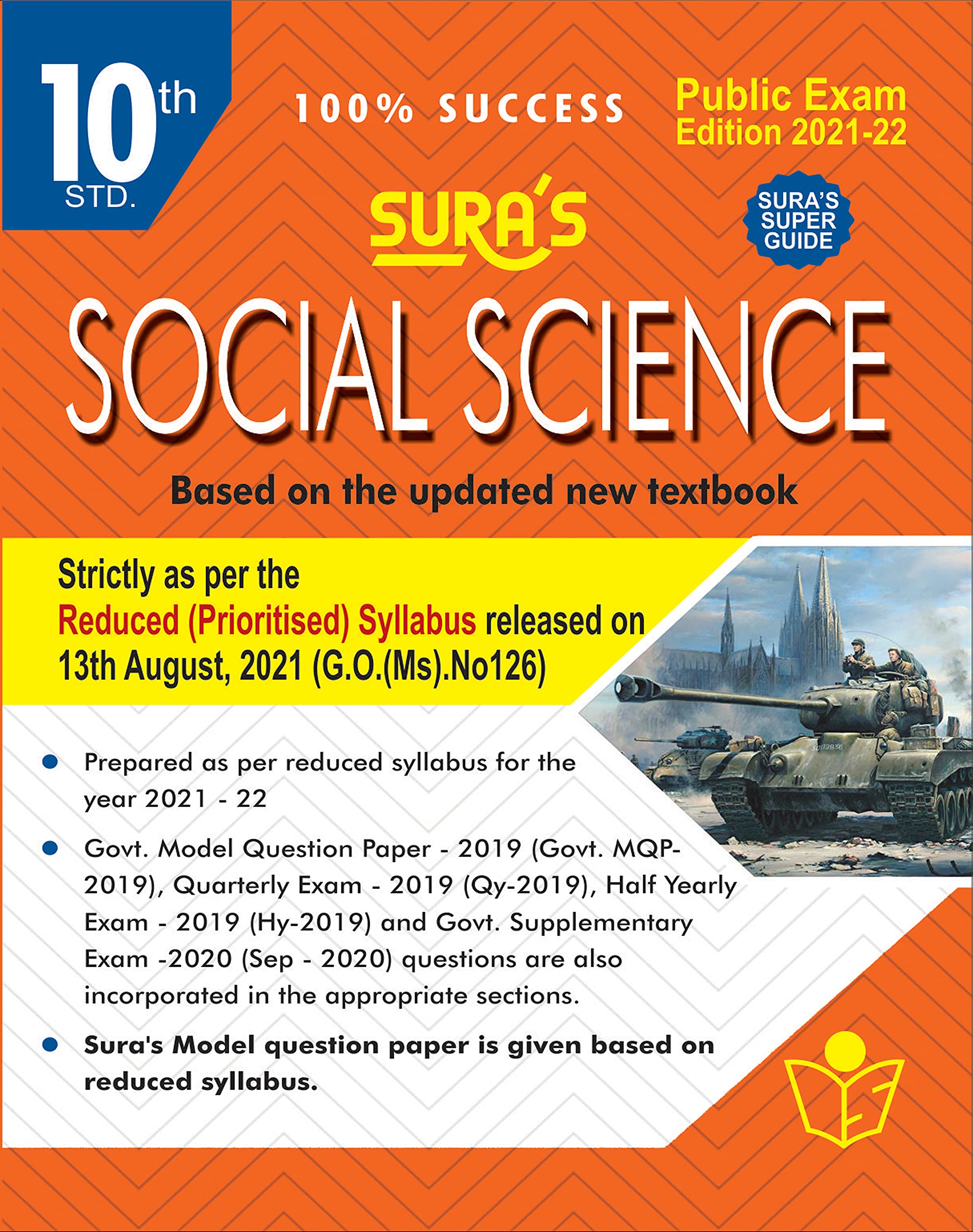 SURA`S 10th STD Social Science Guide (Reduced Prioritised Syllabus) 2021-22 Edition – based on Samacheer Kalvi Textbook 2021