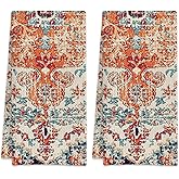 NITAHHHY Boho Vintage Kitchen Towels Set of 2,Quick Dry Microfiber Cloth Dish Towel Drying Hand Towels for Kitchen Gifts for Women Men 16" x 24"