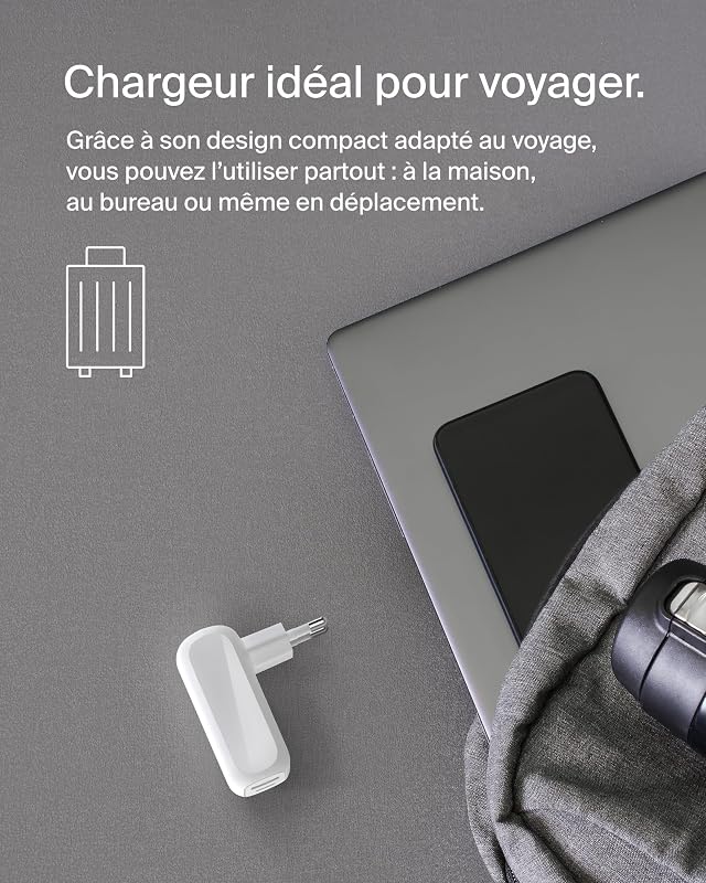 BoostCharge Chargeur Secteur Double Port 42 W avec USB-C Et USB-A