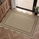 LORWER Easy Jute Outdoor Mats for Front Door, 2x3 Small Washable Kitchen Rugs, Farmhouse Brown Throw Rug Non Slip Indoor Outdoor Carpet for Porch Entryway Foyer