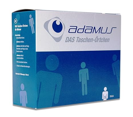 Adamus Reisetoilette Notfall- WC, Taschenörtchen für Männer, 5 -er Pack Männer 5-er Pack / Taschen- Örtchen