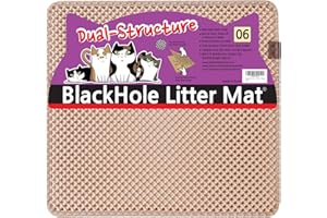 Blackhole Cat Litter Mat - Medium Square 23" X 21" - Blackhole Litter Mat® (Beige)