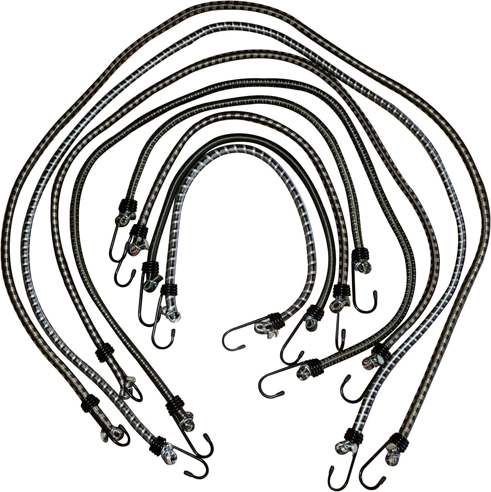 Outdoor Xtreme Heavy Duty Premium Bungee Cord Set 8pc Camo