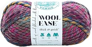 Lion Brand Yarn 640-611 Wool-Ease Thick & Quick Yarn, Astroland