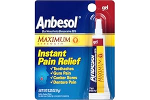 Anbesol Maximum Strength Oral Anesthetic Gel 0.33 Ounce(Pack of 3)