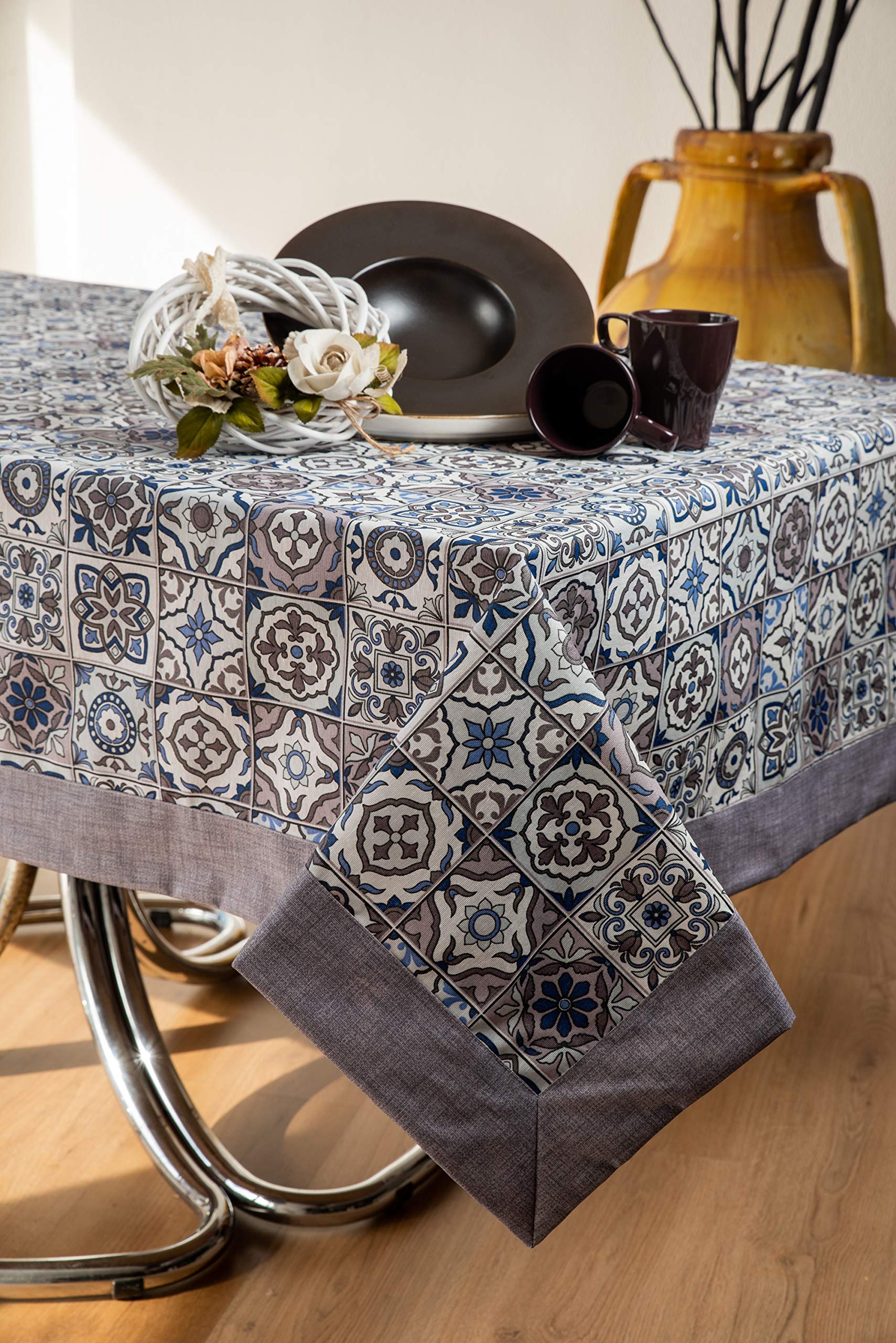ESSE HOME - CONFESTYL - Stain-resistant tablecloth - Rectangular - Cinzia 123 (140x240, 12-12)