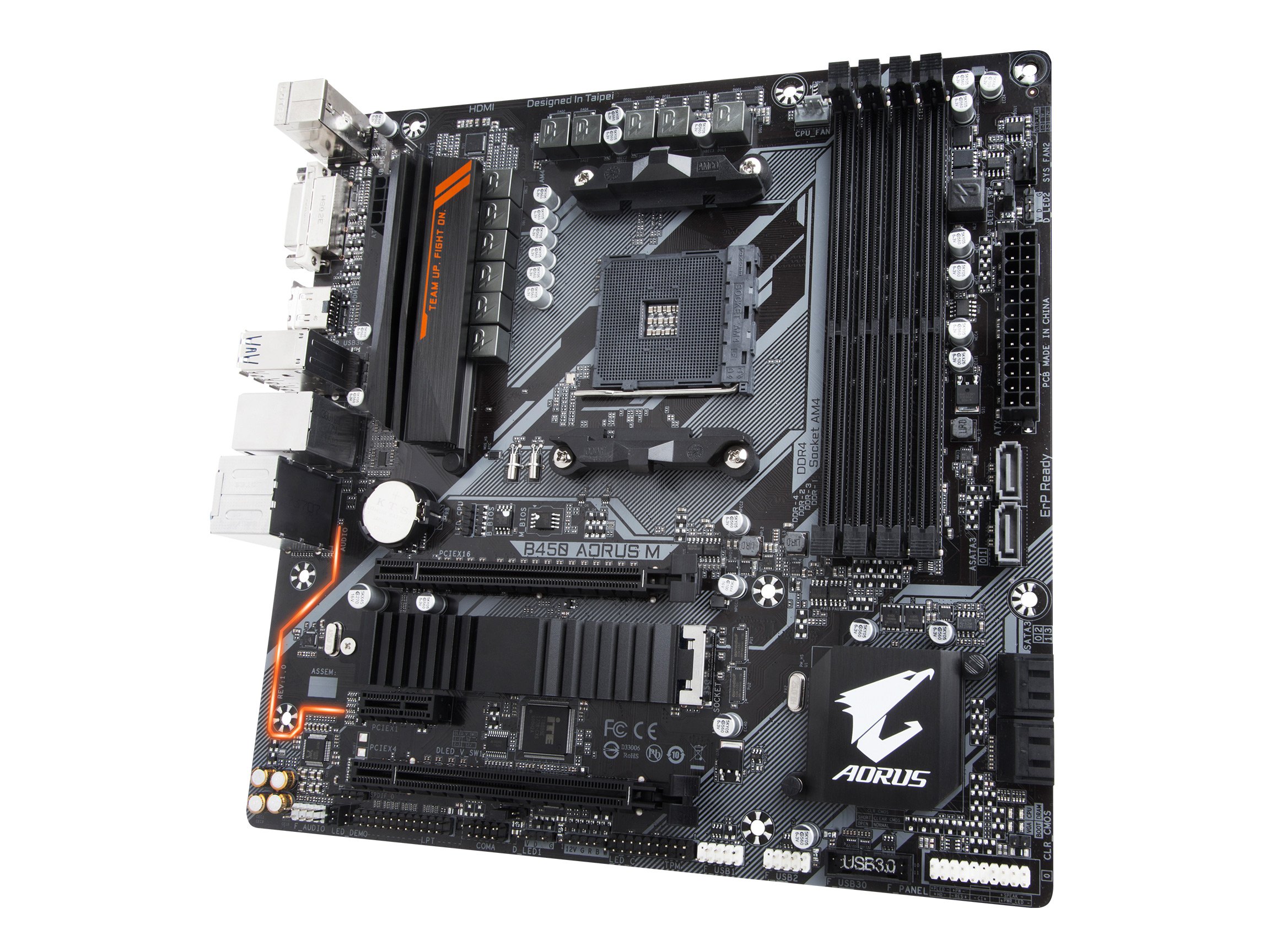 GIGABYTE B450 AORUS M (AMD Ryzen AM4/Micro ATX/M.2 Thermal Guard/HDMI