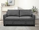 ERYE 3 in 1 Upholstered Futon Sofa Loveseat