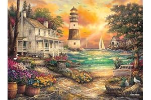 Buffalo Games - Chuck Pinson - Cottage by the Sea - 1000 Piece Jigsaw Puzzle For Adults -Challenging Puzzle Perfect for Game Nights - Finished Size is 26.75 x 19.75