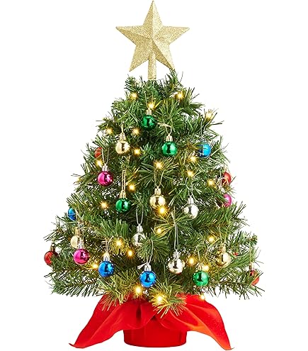 2ft Rainbow Artificial Christmas Trees,70 Branchs PVC Pine Tree