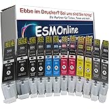 Lot De 20 Cartouches D'encre Compatibles Canon - Pour PIXMA IP8750, MG5450S, MG7150 - C-550/551