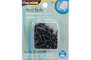Dritz Home 9002 Upholstery Tacks, #3 - (3/8-Inch), Black (1.5-Ounce)