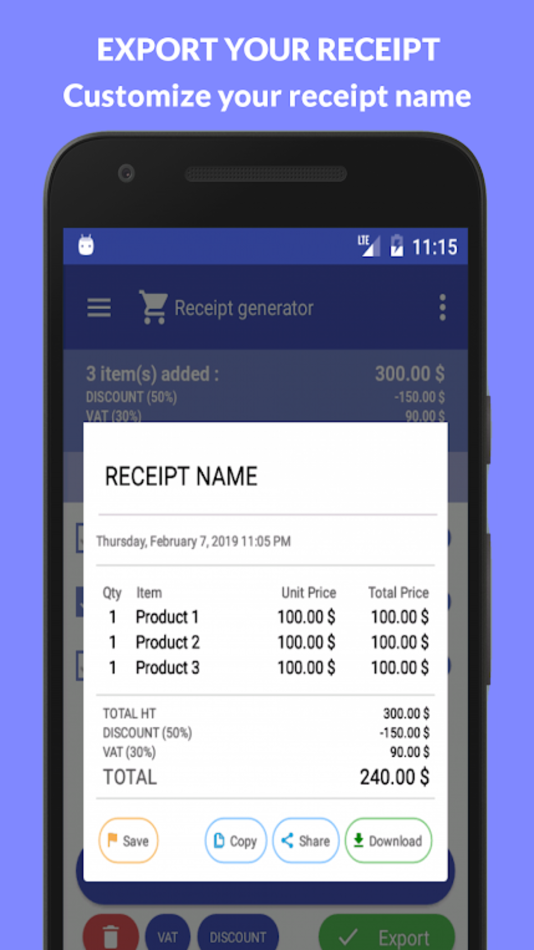 Receipt Generator Amazon ca Apps For Android
