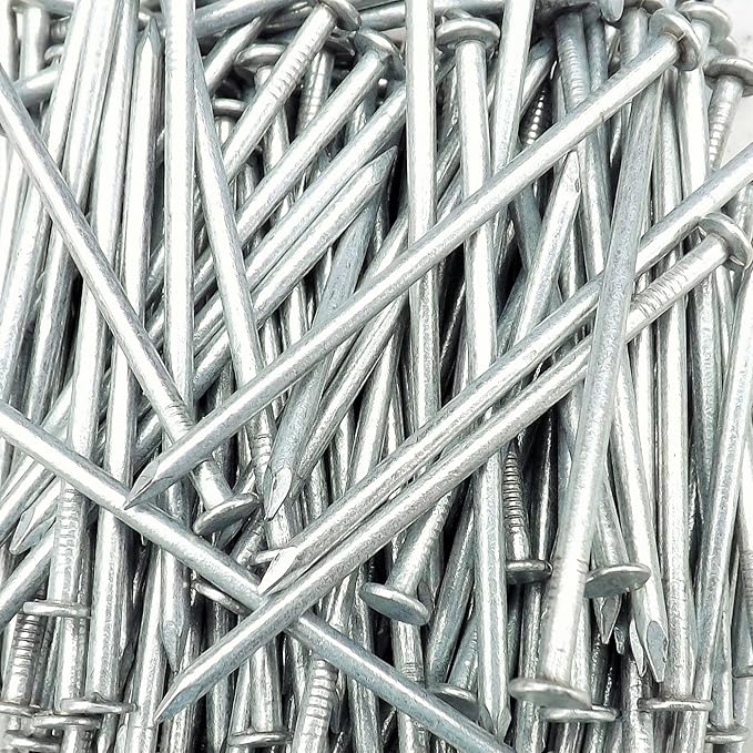 Galvanised Round Wire Nails 75mm x 3.75mm 450g Pack FREE STANDARD UK
