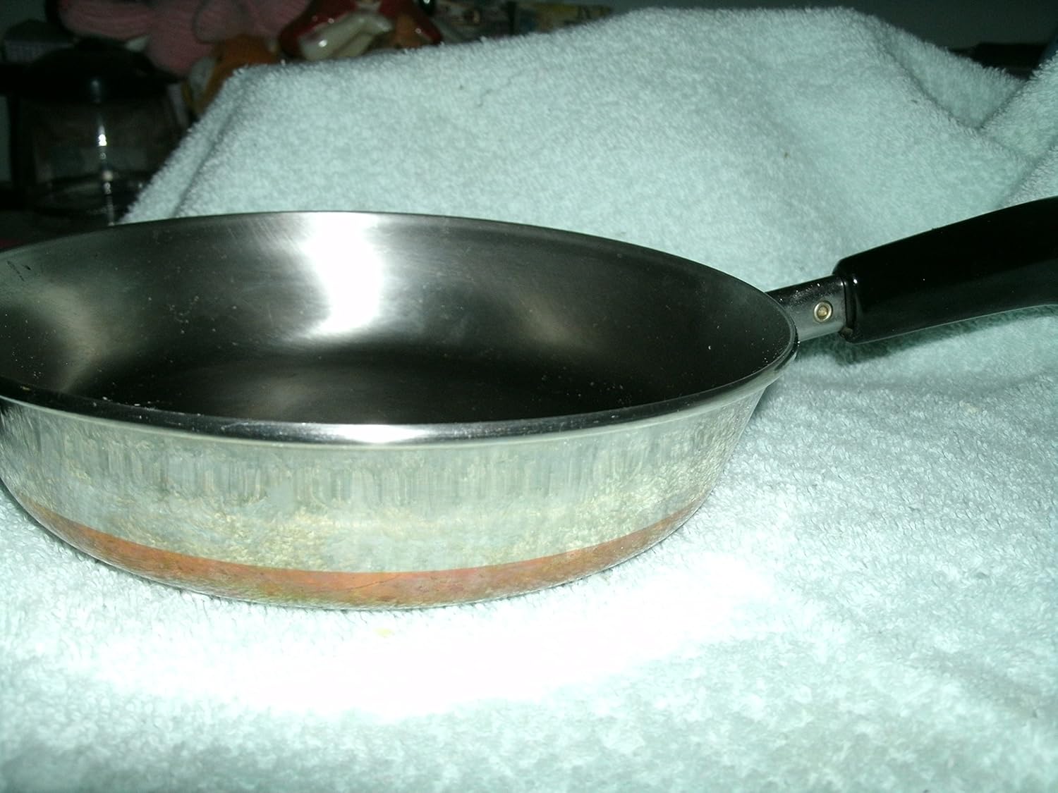 Amazon Com Vintage Revere Ware Copper Clad 9 Inch Saucepan Skillet Usa Kitchen Dining