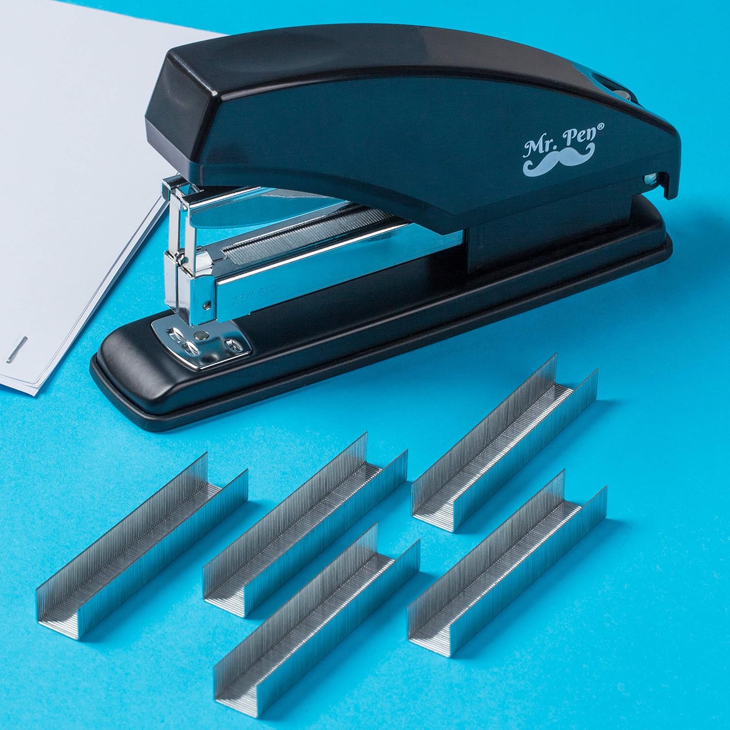 Mr. Pen Heavy Duty Stapler with 3600 Staples, 60 Sheet Capacity : Office Products