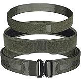 AIKATE Tactical Molle Battle Belt - Quick Release Rigger Combat Belt 1.75"/2.25" Inner & 2.0" Outer Heavy Duty