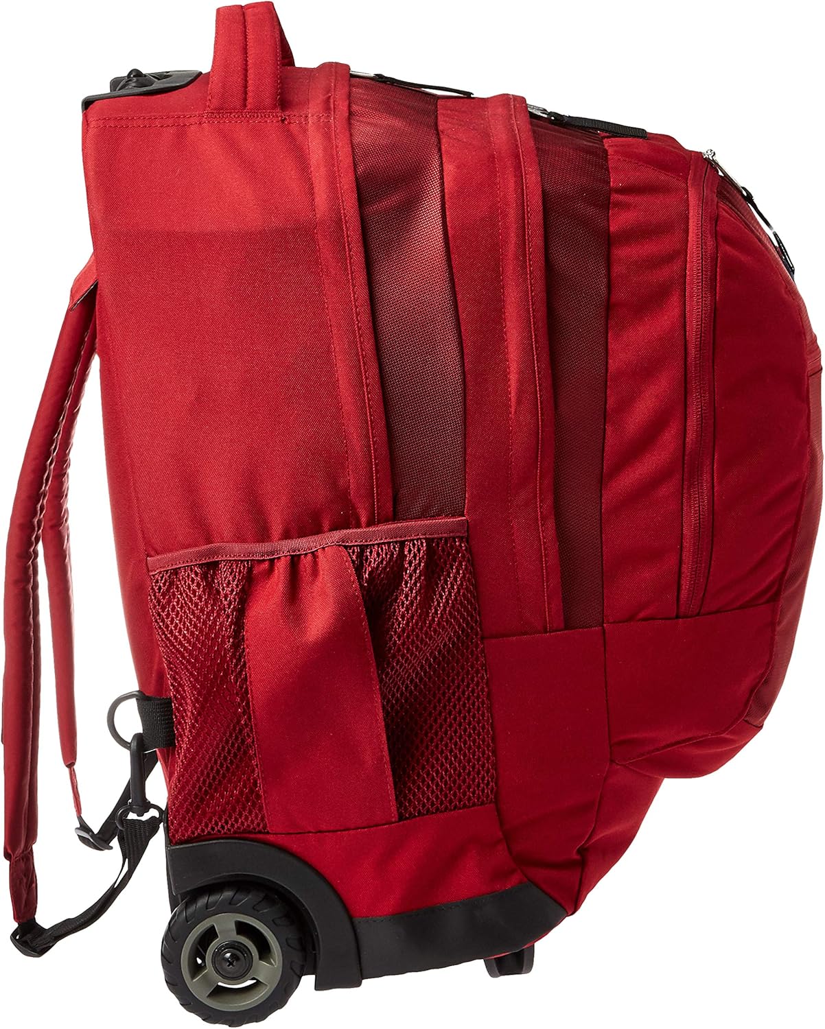 Jansport Driver 8 Rolling Backpack - Wheeled Travel Bag with 15-Inch Laptop Sleeve, Viking Red: Clothing