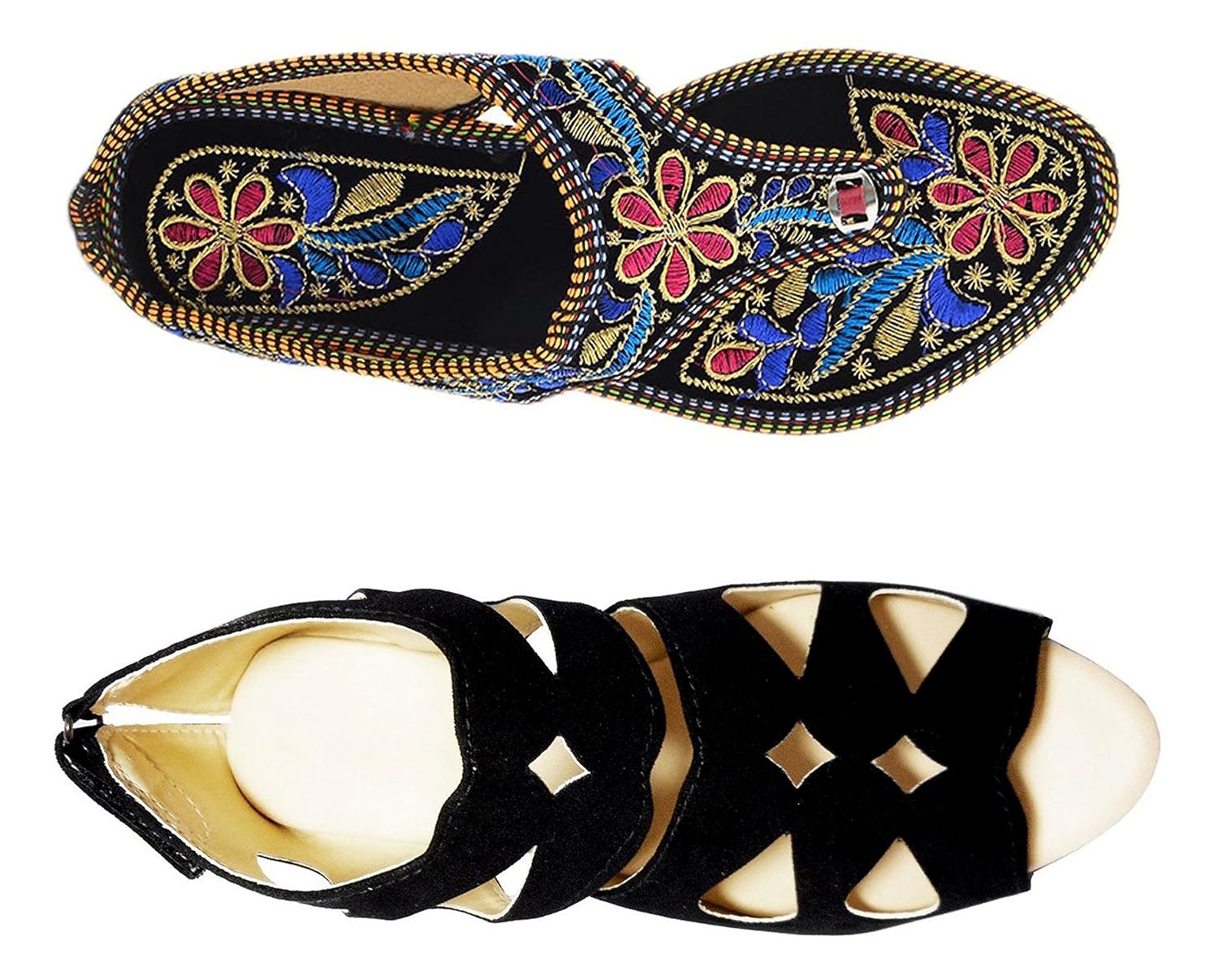 thari choice women's synthetic sandals combo pack