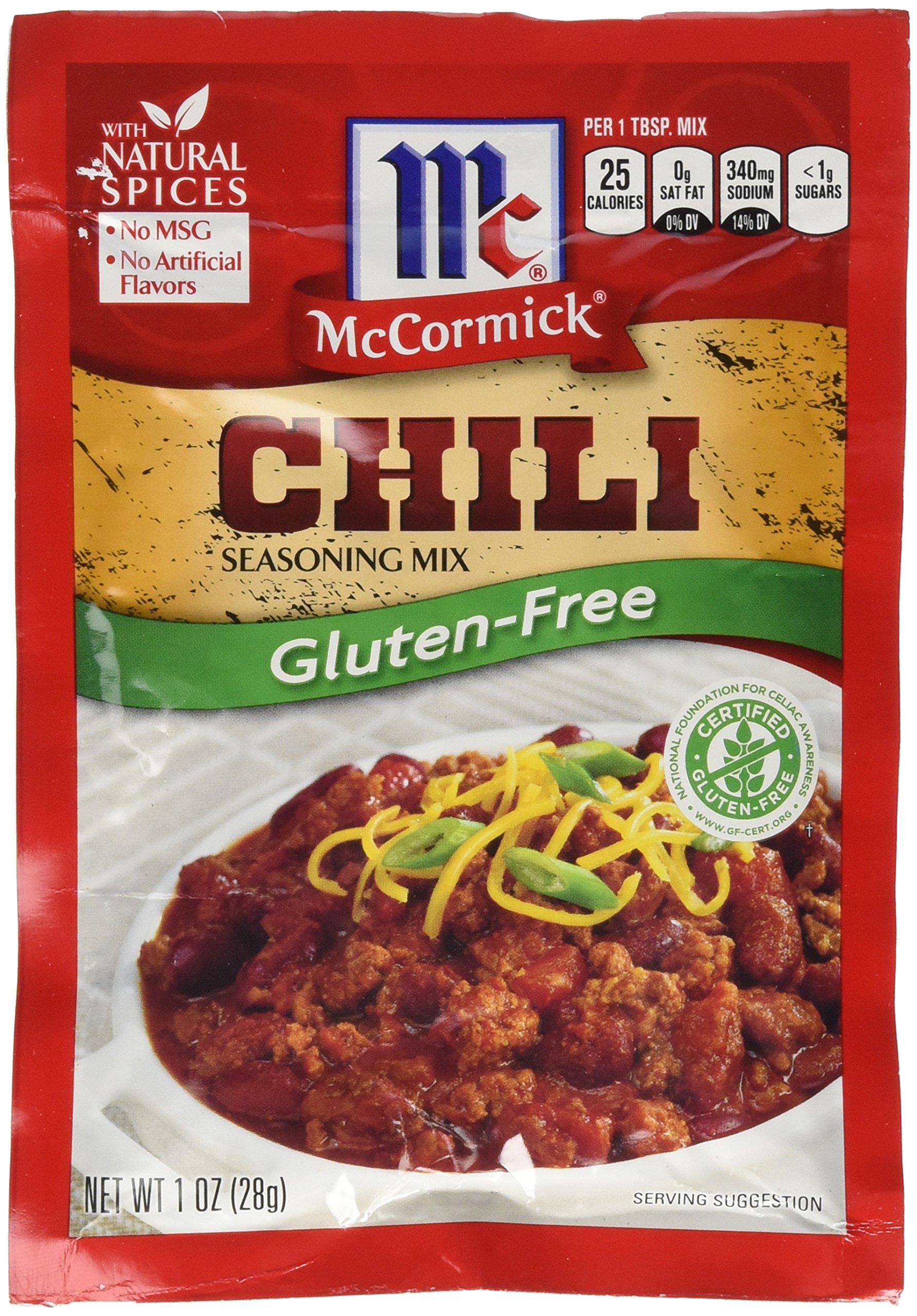 McCormick Gluten Free Taco Seasoning Mix (Pack of 4) 1.25