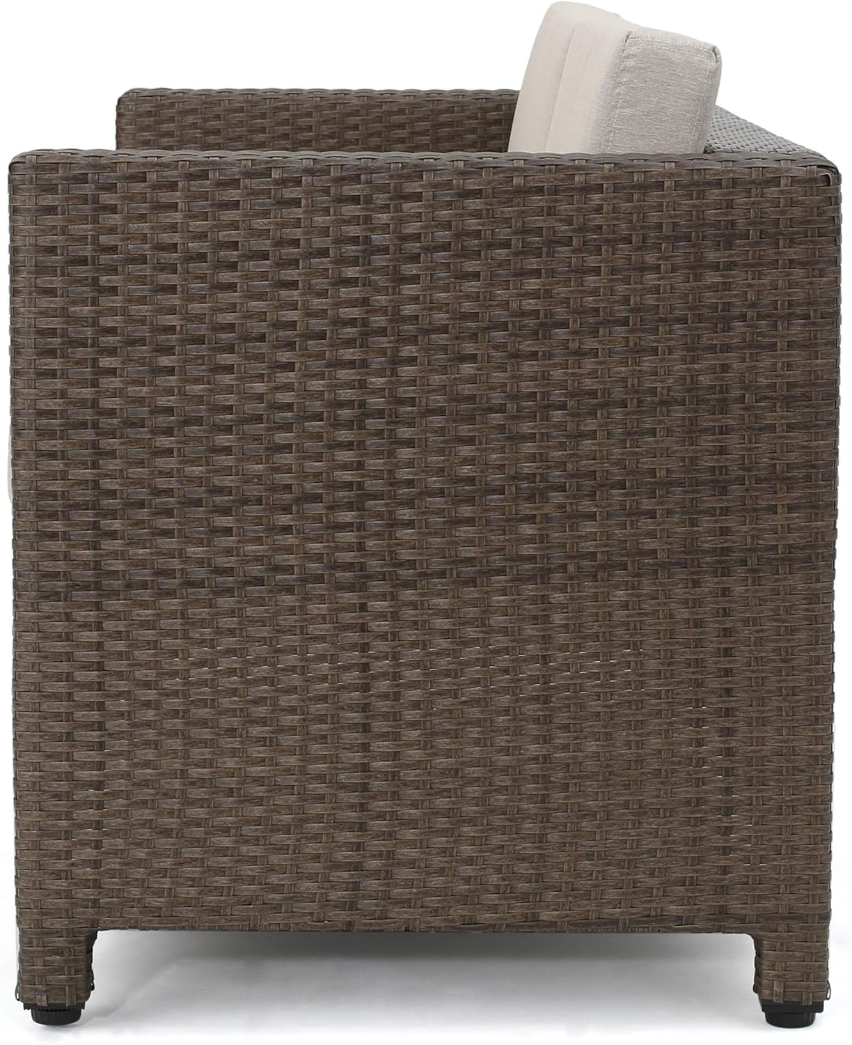 outdoor loveseats furniture on Amazon Com Christopher Knight Home Puerta Outdoor Wicker Loveseat With Cushions Brown Ceramic Grey Cushions Garden Outdoor