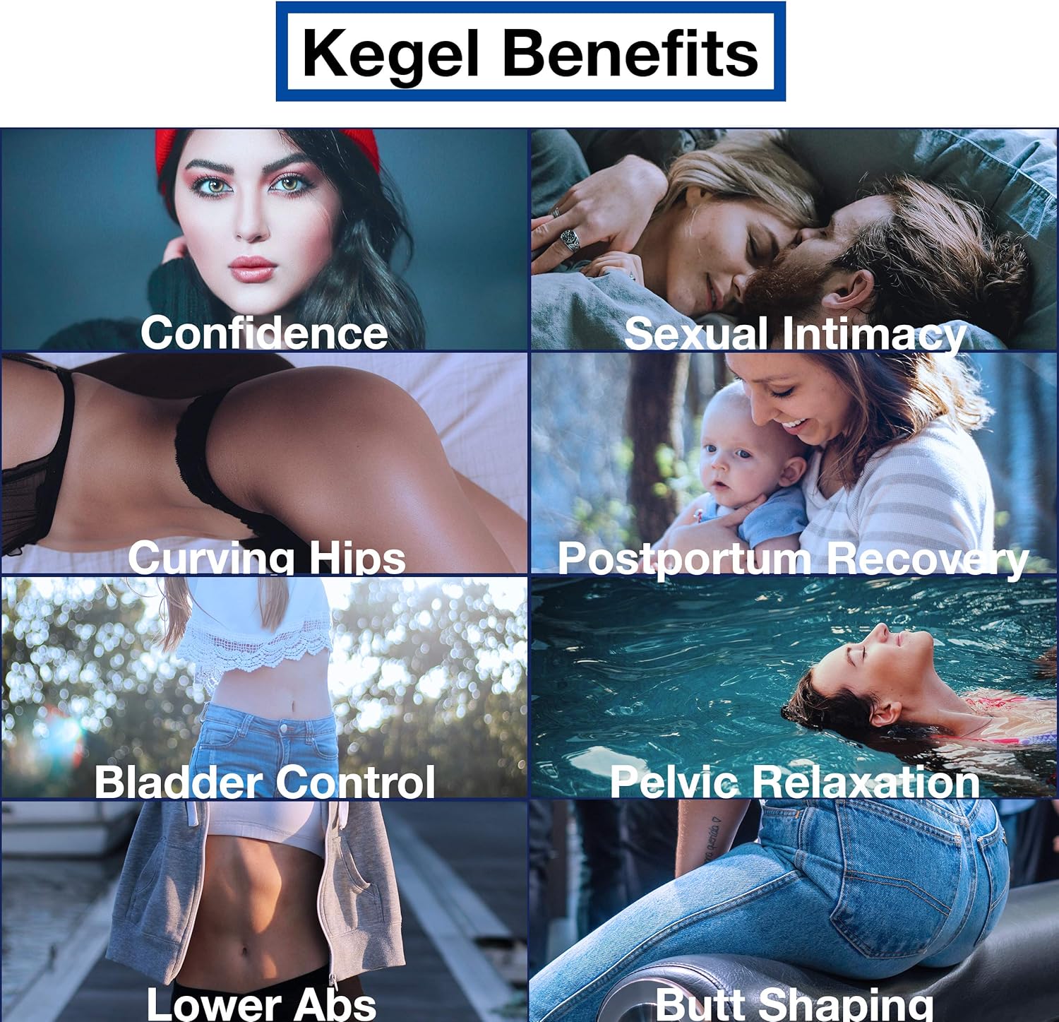 Sanson Kegel Exerciser Pelvic Floor Medical Muscle Trainer for Inner Thigh, Hip, Bottom: Beautiful Buttocks and Bladder Control Correction Device – Includes Heavy Duty Resistance Bands!: Health & Personal Care