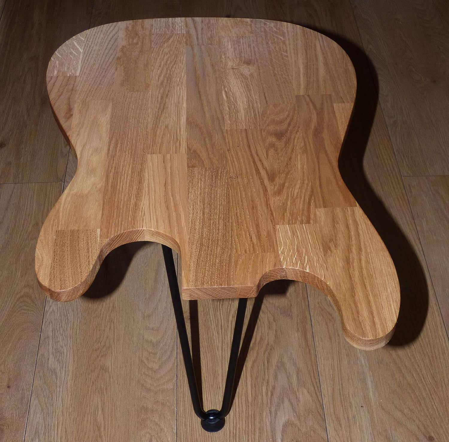 Guitar shape solid oak coffee table Amazon.co.uk Handmade