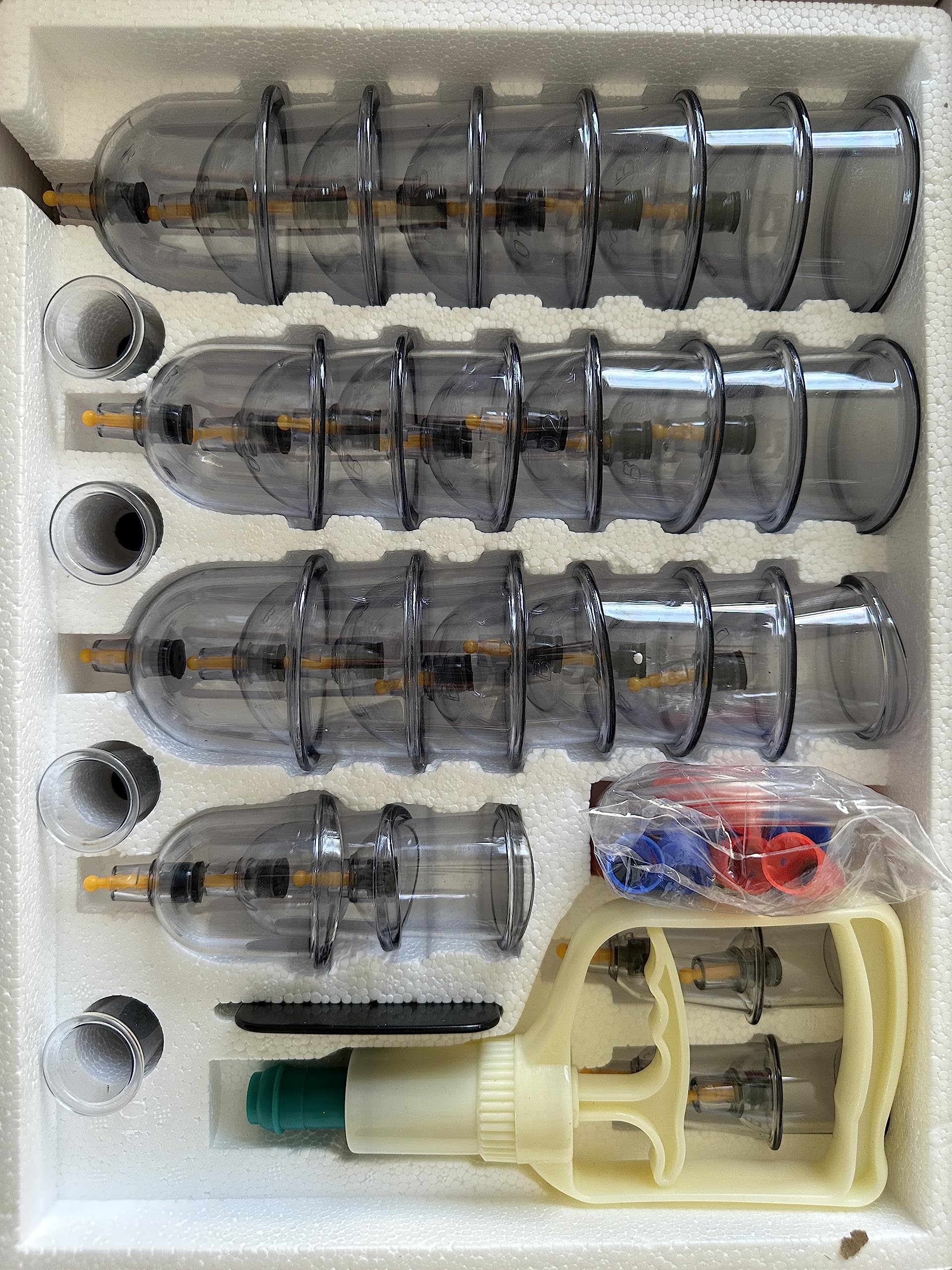 Cupping Set, x 32 Professional Chinese Acupoint Cupping Set for Muscle, Nerve, Joint Pain Relief