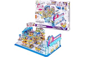 5 Surprise Mini Brands Mini Mart Playset Series 3 by ZURU with 5 Exclusive Mystery Mini Brands, Store and Display Your Mini Collectibles Collection!