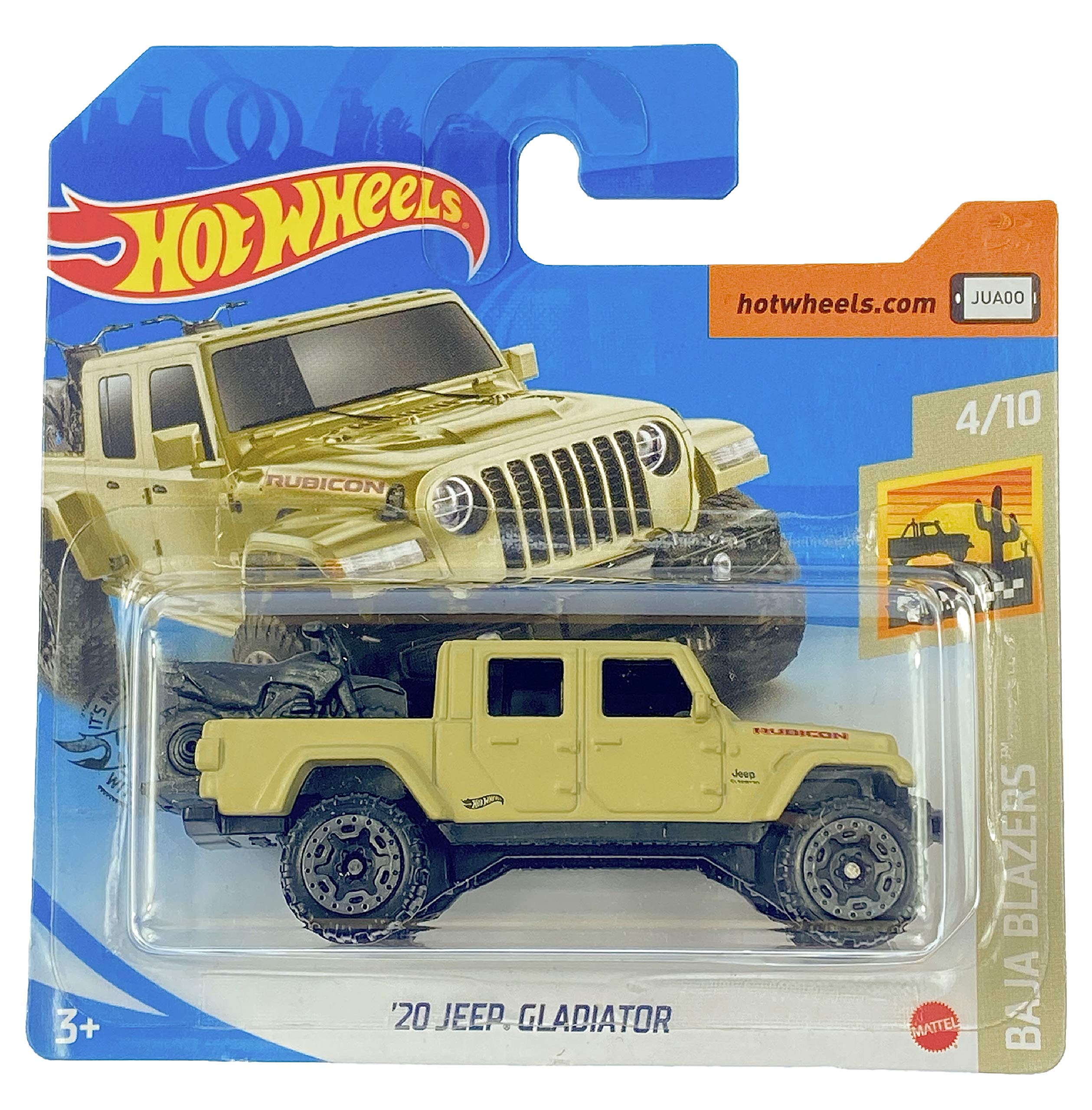 Hot Wheels '20 Jeep Gladiator (khaki) 4/10 Baja Blazers 2020 - 157/250 (Short Card) GHD86