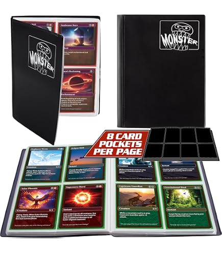 9 Pocket Trading Card Binder A4 Album Folder – Holds 360 Cards, Pokemon/MTG/Yugioh