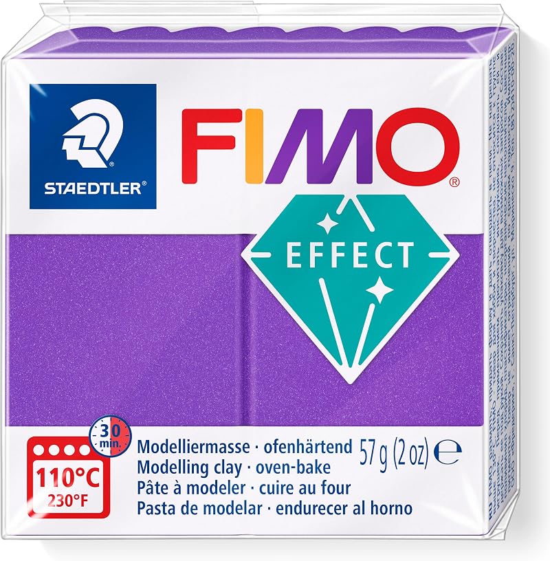 STAEDTLER FIMO Effect Metallic Lilac 57g Polymer Clay 8010-61