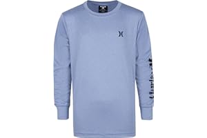 Hurley Boys' Long Sleeve UPF 50+ Rash Guard Swim Shirt