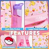 Pokémon Pikachu Charizard Pink Backpack Kids Teenagers School Bag Rucksack view 4