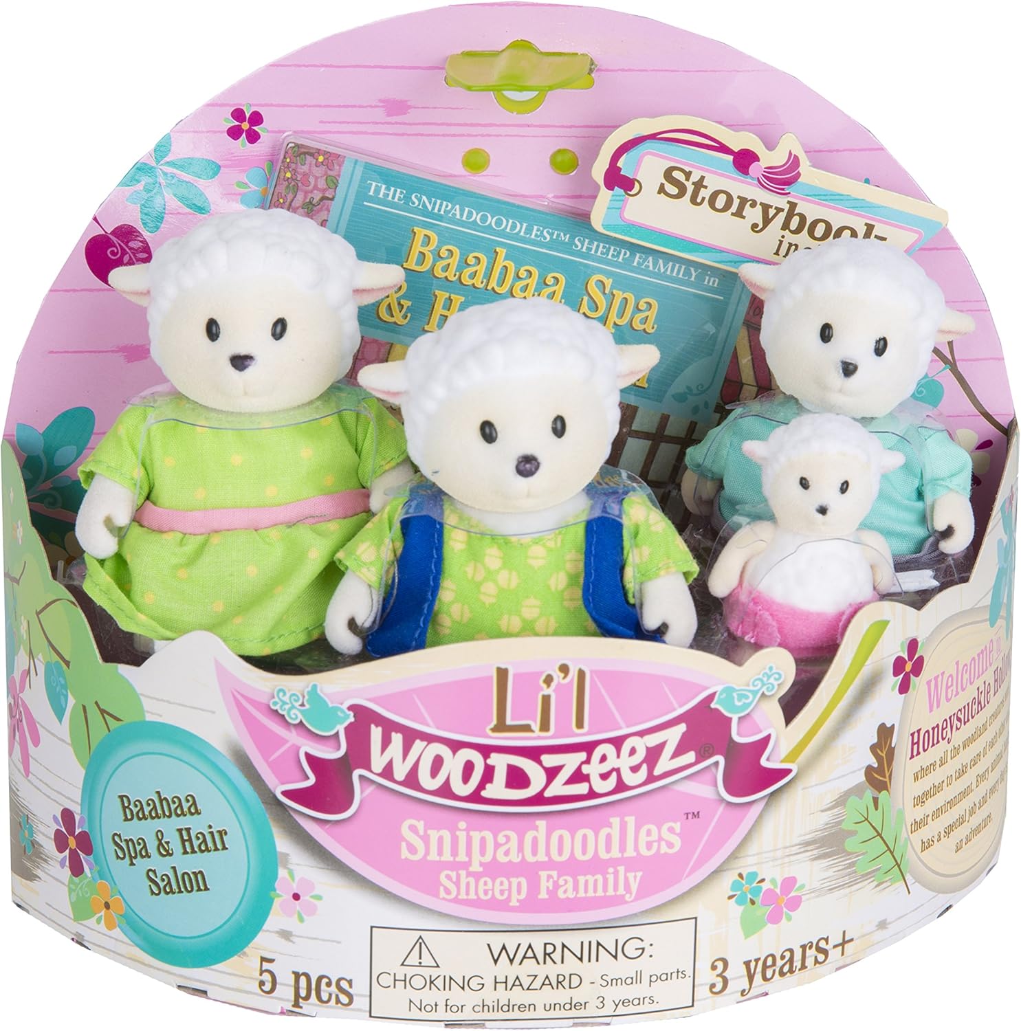 Li'l Woodzeez Sheep Family Set Snipadoodles Sheep with