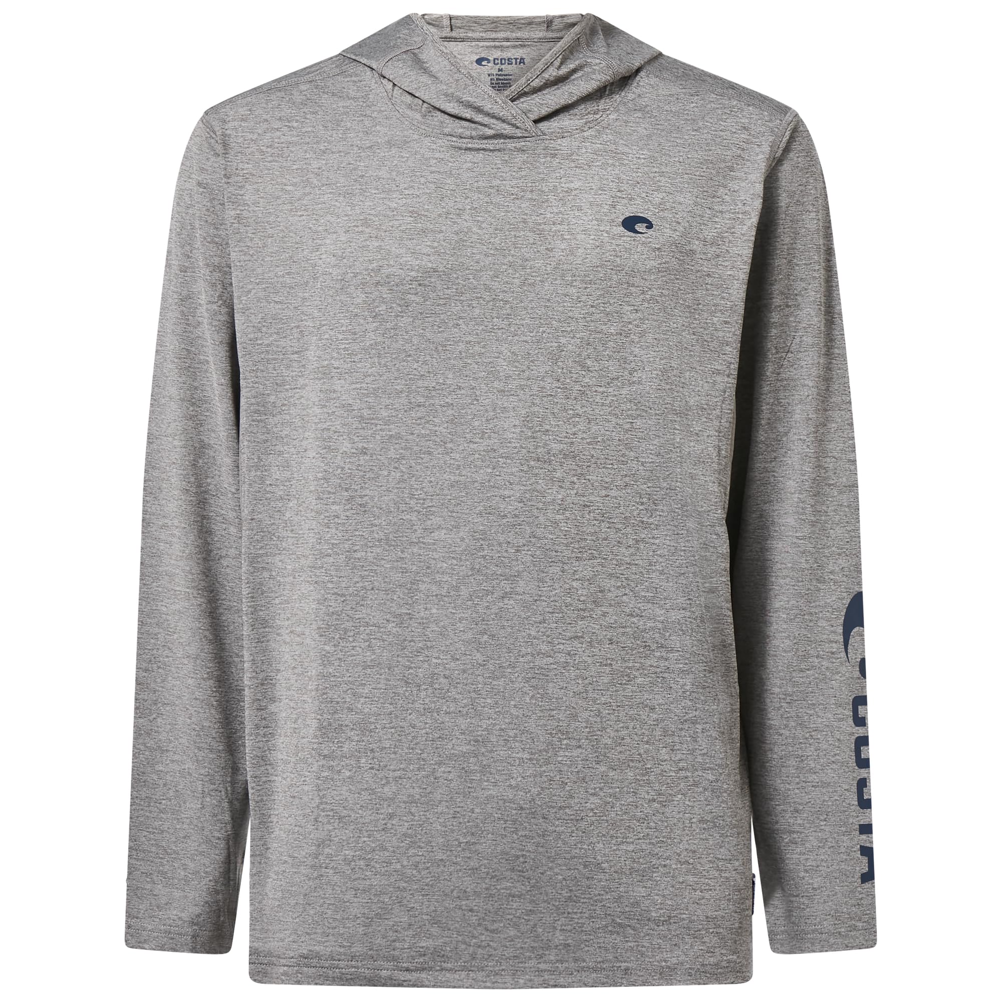 Costa Del Mar Unisex Adult Voyager Performance Hoodie Shirt, Storm Grey Heather, Large US