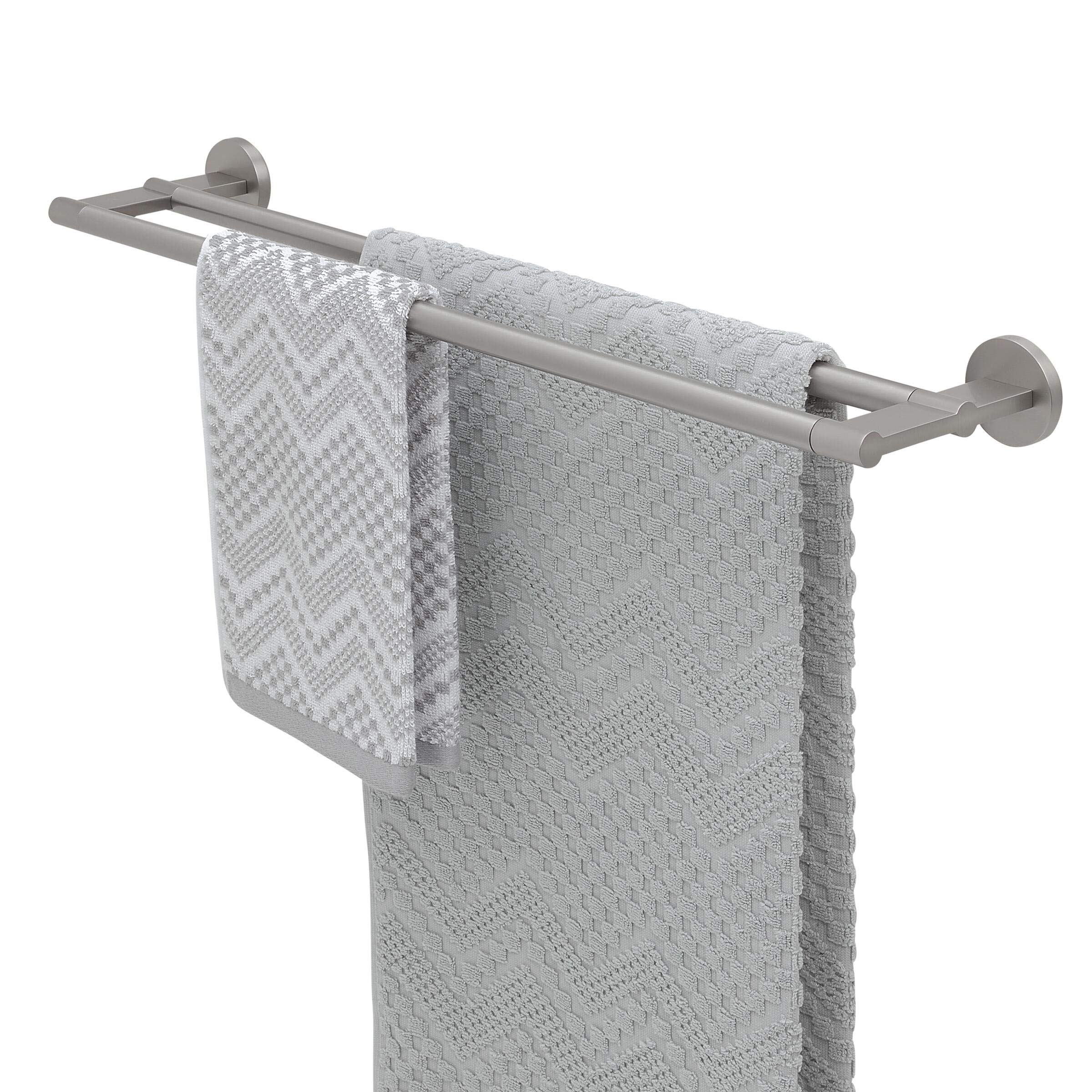 Tiger Noon Towel Rail Double Stainless Steel Brushed